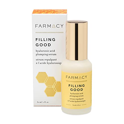 Farmacy Filling Good Hyaluronic Acid Serum for Face - Anti Aging Facial Serum with Vegan Collagen Peptides