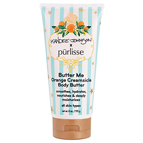 purlisse x Kandee Johnson Butter Me Orange Creamsicle Body Butter: Cruelty-Free & clean, Paraben & Sulfate-free, Coconut locks in moisture, Citrus brightens dull skin | 6oz