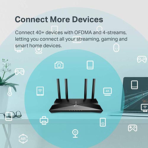 TP-Link AX6600 WiFi 6 Router (Archer AX90) - Tri Band 8-Stream Gigabit Router, MU-MIMO, Dual WAN Ports(2.5G+1G)