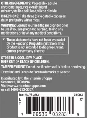 The Vitamin Shoppe Ultimate Testosterone Supports Testosterone Production, Boost Nitric Oxide, Promotes Circulation and Promotes Energy Stability (90 Veggie Caps)