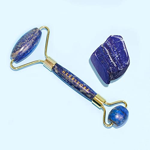 Herbivore Botanicals Lapis Facial Roller – Helps Reduce Puffiness, Supports Lymphatic Drainage and Improves Skin Elasticity (1 count)
