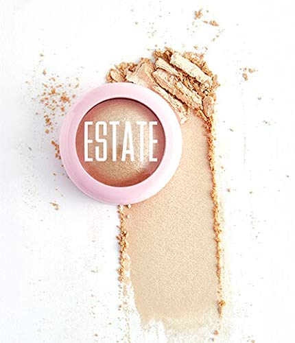 Estate Cosmetics Dew Me Baked Highlighter – Cheek, Eyes & Face Pressed Powder – 3 g (0.1 oz) (Lit)