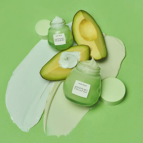 Glow Recipe Avocado Melt Retinol Eye Sleeping Mask - Anti-Wrinkle Overnight Eye Cream Mask for Face with Encapsulated Retinol, Avocado Oil + Caffeine - Cruelty-Free Skincare (15ml / 0.5 fl oz)