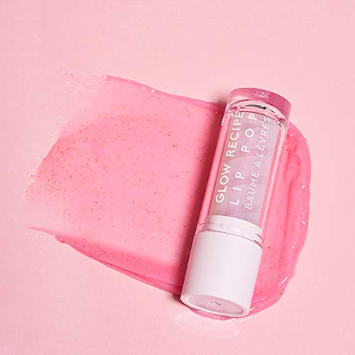 Glow Recipe Watermelon Glow Lip Pop - Exfoliating + Hydrating Lip Balm with Coconut Sugar + Watermelon Extract + Vitamin E + Macadamia Oil - 2-in-1 Hydrating Lip Balm - Cruelty-Free, Vegan (0.1oz)