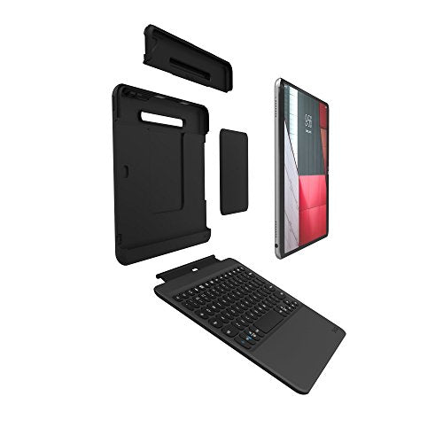 ZAGG 103201562 Nomad Book, Custom-Fit Case with Detachable, Wireless Keyboard for Apple 10.5 iPad Pro, 9.7", 2017-18, Air 2, Air, Samsung Tab S3 and Tab S2, Black