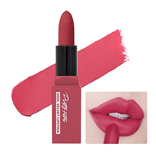 TOUCH IN SOL Pretty Filter Soul Velvet Lipstick 3.5g - Long Lasting Hydrating Formula Semi Matte Lipstick, Daily Natural Lip Color with Romantic Look