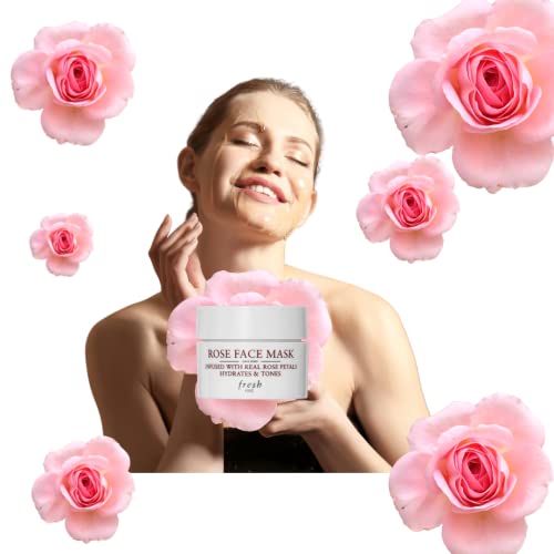 Fresh Rose Face Mask Travel Size 0.5 Ounce