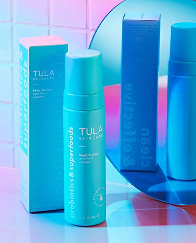 TULA Probiotic Skin Care Keep It Clear Acne Foam Cleanser | Acne Treatment, Clear Up Acne, Prevent Breakouts & Brighten Marks, Contains Salicylic Acid and Probiotics | 6.3 fl. oz