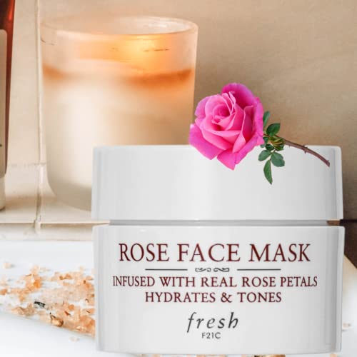 Fresh Rose Face Mask Travel Size 0.5 Ounce