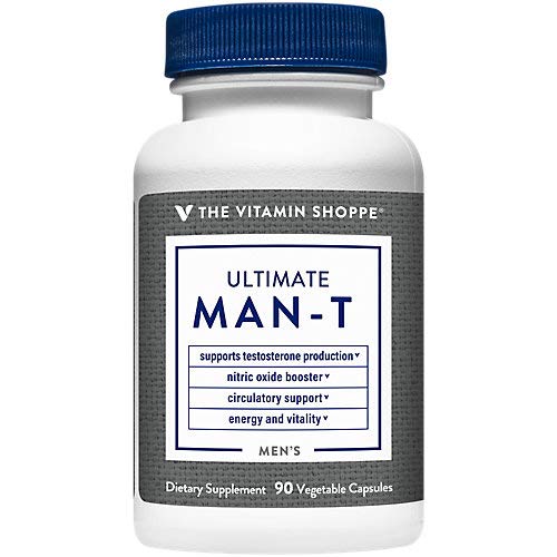 The Vitamin Shoppe Ultimate Testosterone Supports Testosterone Production, Boost Nitric Oxide, Promotes Circulation and Promotes Energy Stability (90 Veggie Caps)