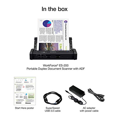 Epson Workforce Wireless Color Portable Document Scanner