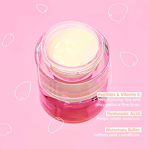 Winky Lux Lip Sleeping Mask | Overnight Moisturizer Treatment with Murumuru Butter, Hyaluronic Acid & Peptides