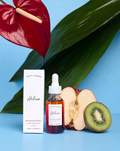 Earth Harbor | HELIOS Anti-Pollution Youth Ampoule - Combat Skin Stressors & Glow | Aftersun | Plant Stem Cells + Red Algae Astaxanthin | 1 fl oz
