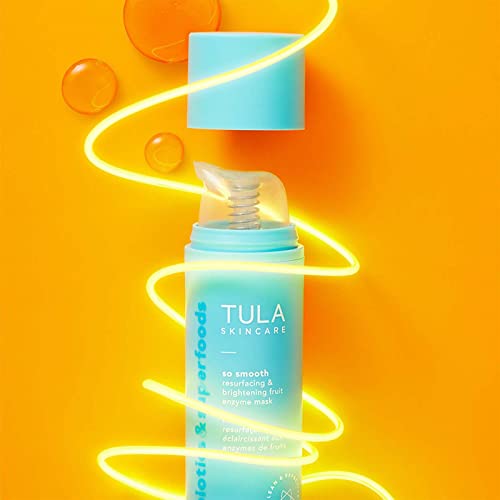 TULA Skin Care So Smooth Resurfacing & Brightening Fruit Enzyme Mask | Face Mask to Smooth and Brighten Skin, Evens the Look of Skin Tone | 1.76 oz.