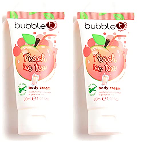 Bubble T Bath and Body Cream - Peach Iced Tea 1.01oz / 30mL