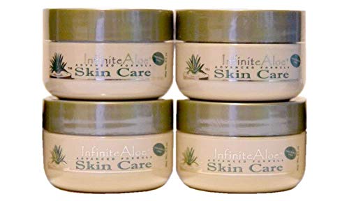 Infinite Aloe Skin Care Cream (No Fragrance, 0.5 oz x 4 Jars)