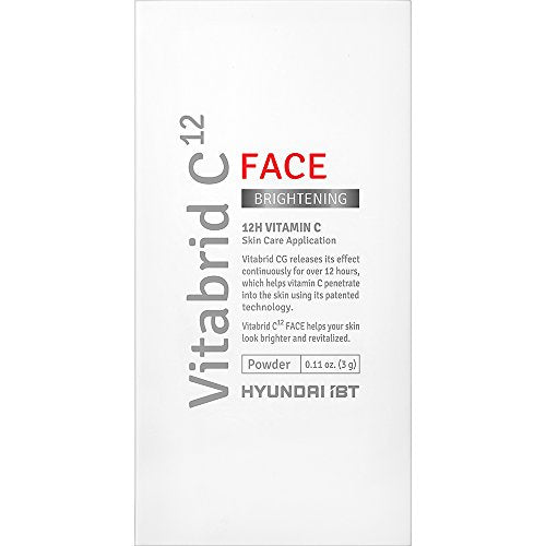 Vitabrid C12 Vitamin C face brightening powder - 12hours Transdermal, the Best professional Vitamin C complex and LDH help brighten and minimize fine lines/wrinkles through collagen synthesis