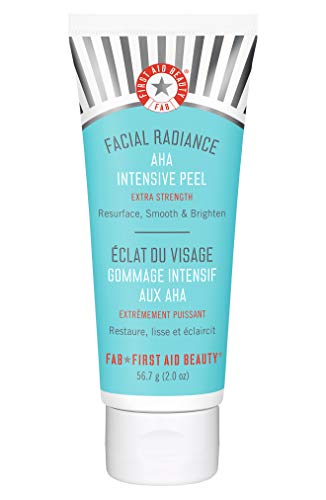 First Aid Beauty Facial Radiance AHA Intensive Peel: Fast Acting Face Peel with Salicylic Acid to Improve Skin's Texture and Clarity (2 oz)