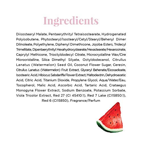 Glow Recipe Watermelon Glow Lip Pop - Exfoliating + Hydrating Lip Balm with Coconut Sugar + Watermelon Extract + Vitamin E + Macadamia Oil - 2-in-1 Hydrating Lip Balm - Cruelty-Free, Vegan (0.1oz)