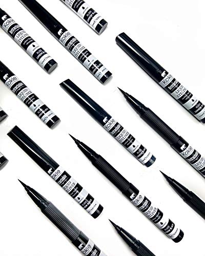 Kokie Retractable Liquid Eyeliner, Pointed Felt Tip, Waterproof & Smudge Free , Long-lasting, Vegan, Cruelty-Free