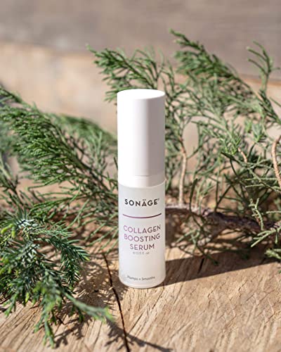 Sonage Collagen Boosting Serum | Vegan, Plant-based Collagen | Plumping Serum to Reduce Appearance of Fine Lines and Wrinkles | Natural Anti-Aging Collagen Serum | Face and Neck Treatment