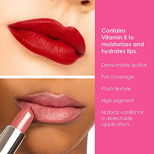 Winky Lux Matte Lip Velour, 24-Hour Long Lasting Lipstick, Hydrating with Castor Seed Oil and Vanilla for Everyday Wear. 0.14 Oz, Naked Dress