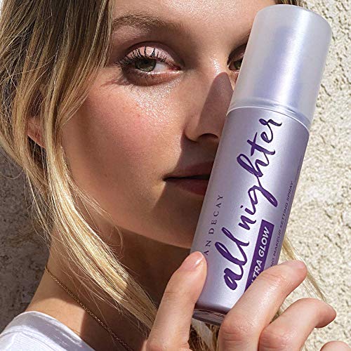 Urban Decay All Nighter Ultra Glow Makeup Setting Spray - Makeup Finishing Spray Infused with Hyaluronic Acid & Agave Extract - Glowy, Dewy Finish - 4.0 fl oz