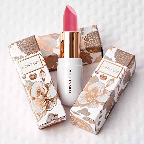 Winky Lux Crème Dreamies, Nude Tint Shea Butter Moisturizing Lipstick, Nourishing High-Pigment Lip Balm Designed in New York City, 0.16 Oz, Creme