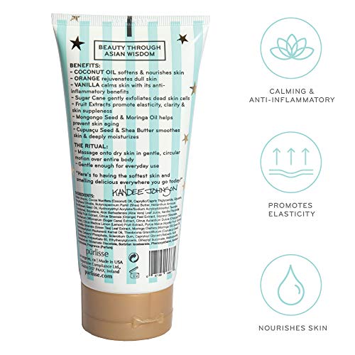 purlisse x Kandee Johnson Butter Me Orange Creamsicle Body Butter: Cruelty-Free & clean, Paraben & Sulfate-free, Coconut locks in moisture, Citrus brightens dull skin | 6oz
