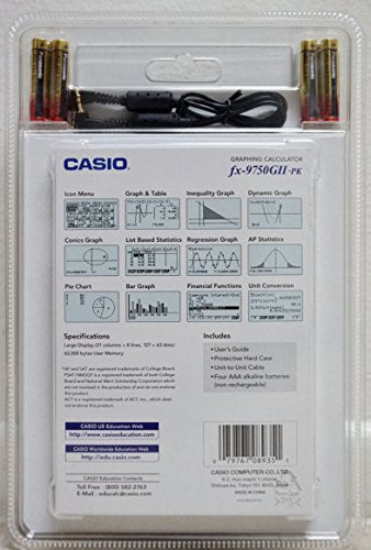 Casio fx-9750GII Graphing Calculator