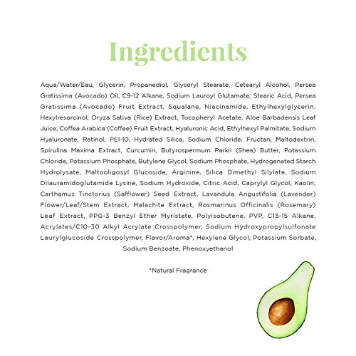 Glow Recipe Avocado Melt Retinol Eye Sleeping Mask - Anti-Wrinkle Overnight Eye Cream Mask for Face with Encapsulated Retinol, Avocado Oil + Caffeine - Cruelty-Free Skincare (15ml / 0.5 fl oz)