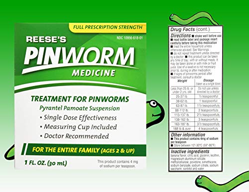 PIN Worm Medicine Reese's 1 OZ -3 Pack