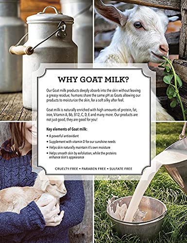 Dionis - Goat Milk Skincare White Jasmine & Shea Scented Hand Cream (1 oz) - Set of 4 - Made in the USA - Cruelty-free and Paraben-free